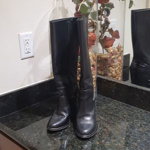 Rag and Bone Lilford Black Leather Boots Size 38 EU 8 US